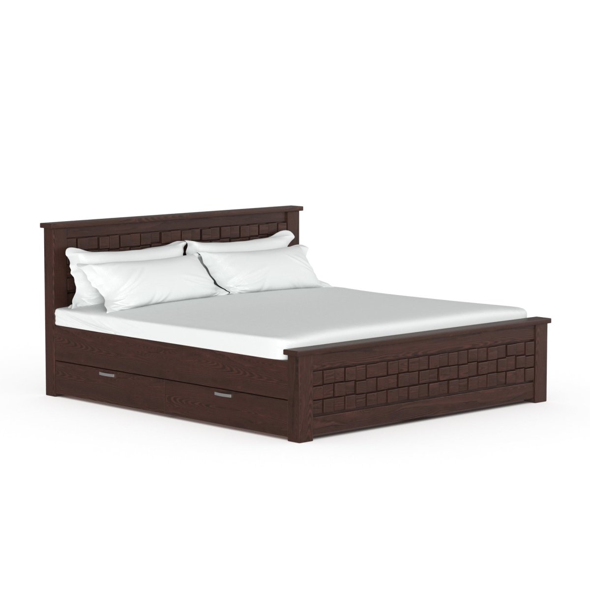 Solidwood Slab Series Bed - Sekar Lifestyle