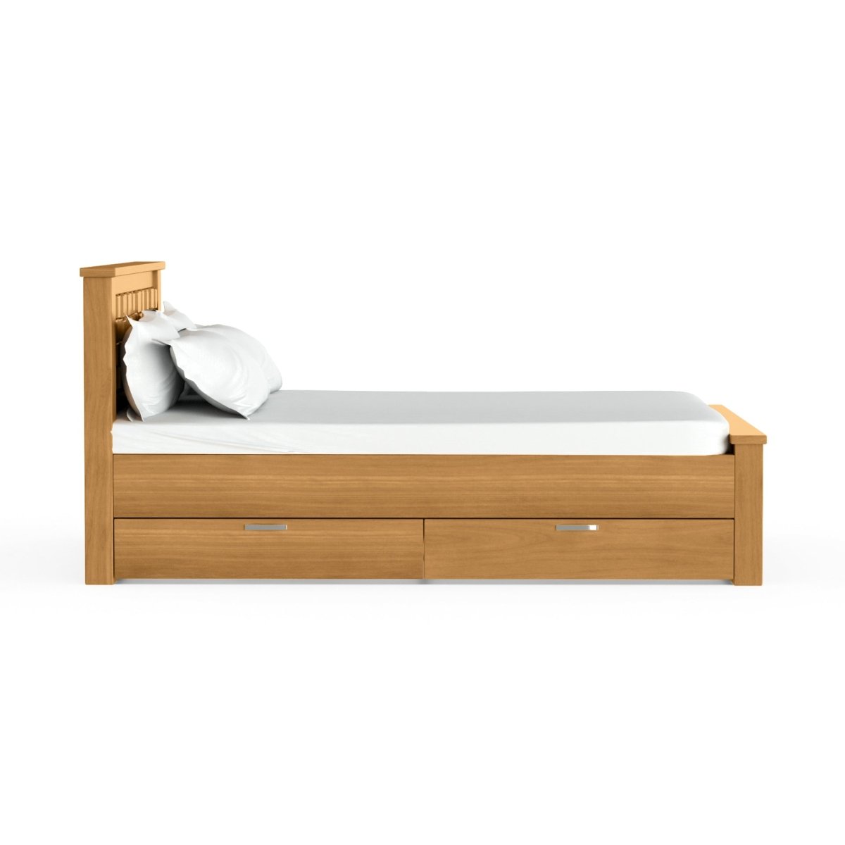 Solidwood Slab Series Bed - Sekar Lifestyle