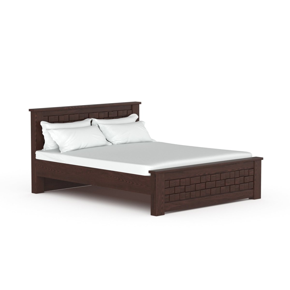 Solidwood Slab Series Bed - Sekar Lifestyle