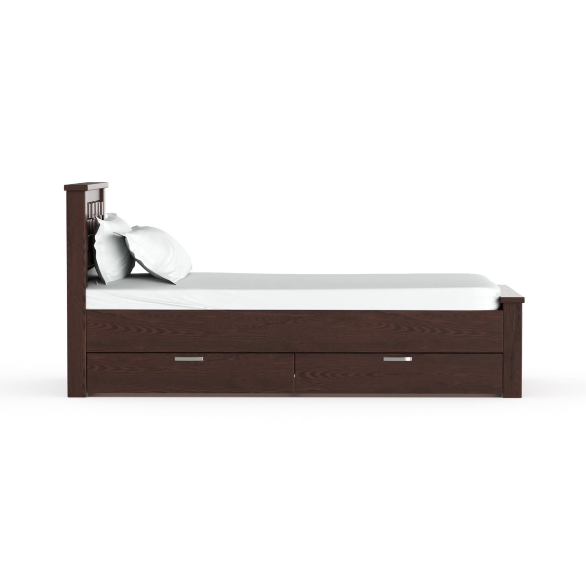 Solidwood Slab Series Bed - Sekar Lifestyle