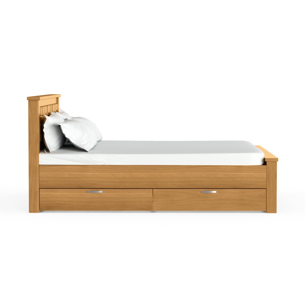 Solidwood Slab Series Bed - Sekar Lifestyle