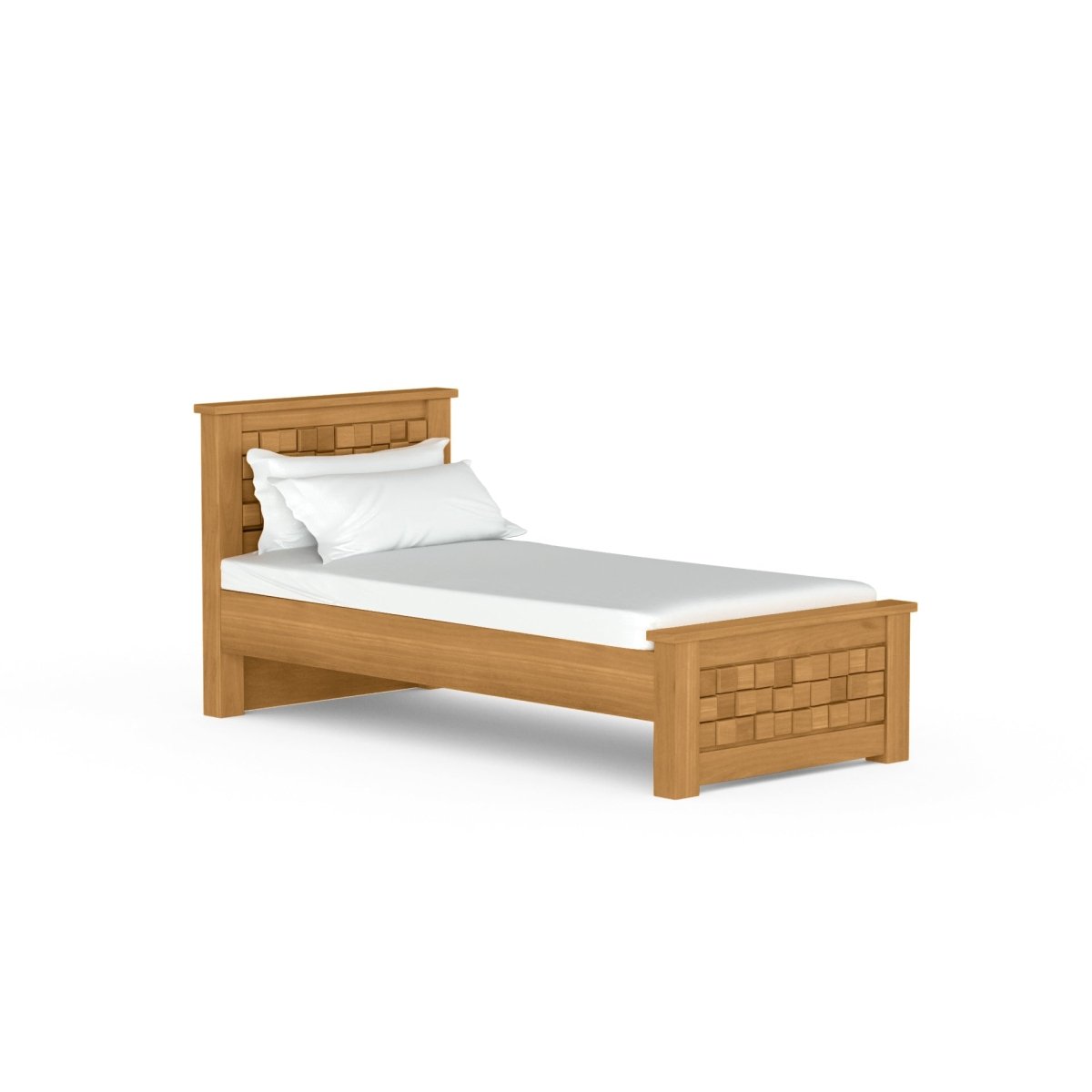 Solidwood Slab Series Bed - Sekar Lifestyle