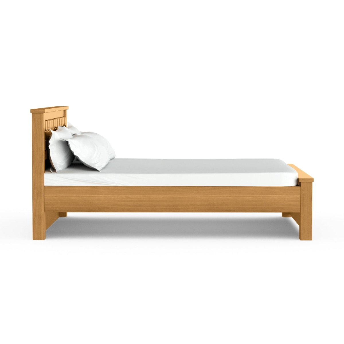 Solidwood Slab Series Bed - Sekar Lifestyle