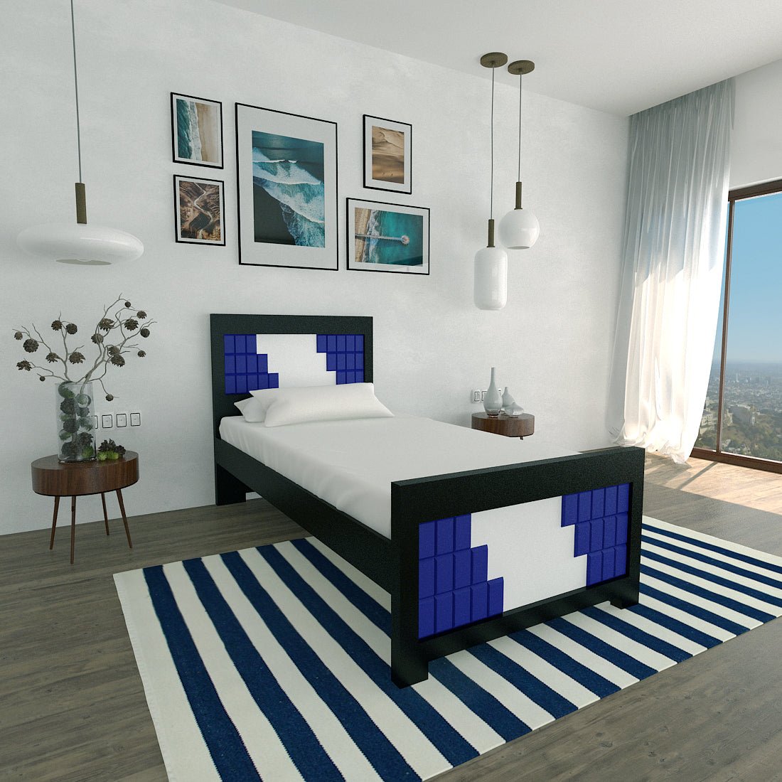 Solidwood Square Series Bed - Sekar Lifestyle