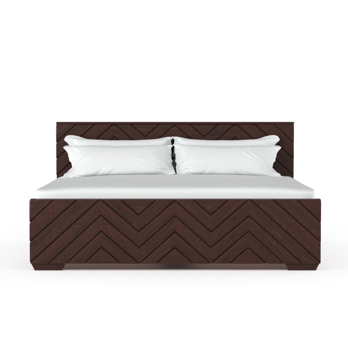 Solidwood Zigzag Series Bed - Sekar Lifestyle