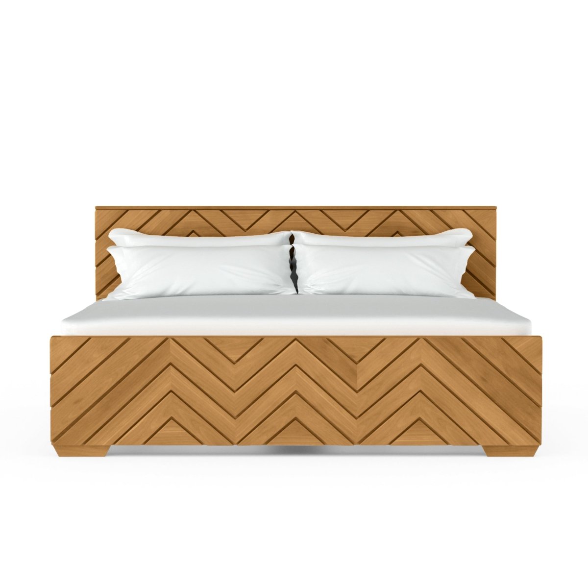 Solidwood Zigzag Series Bed - Sekar Lifestyle