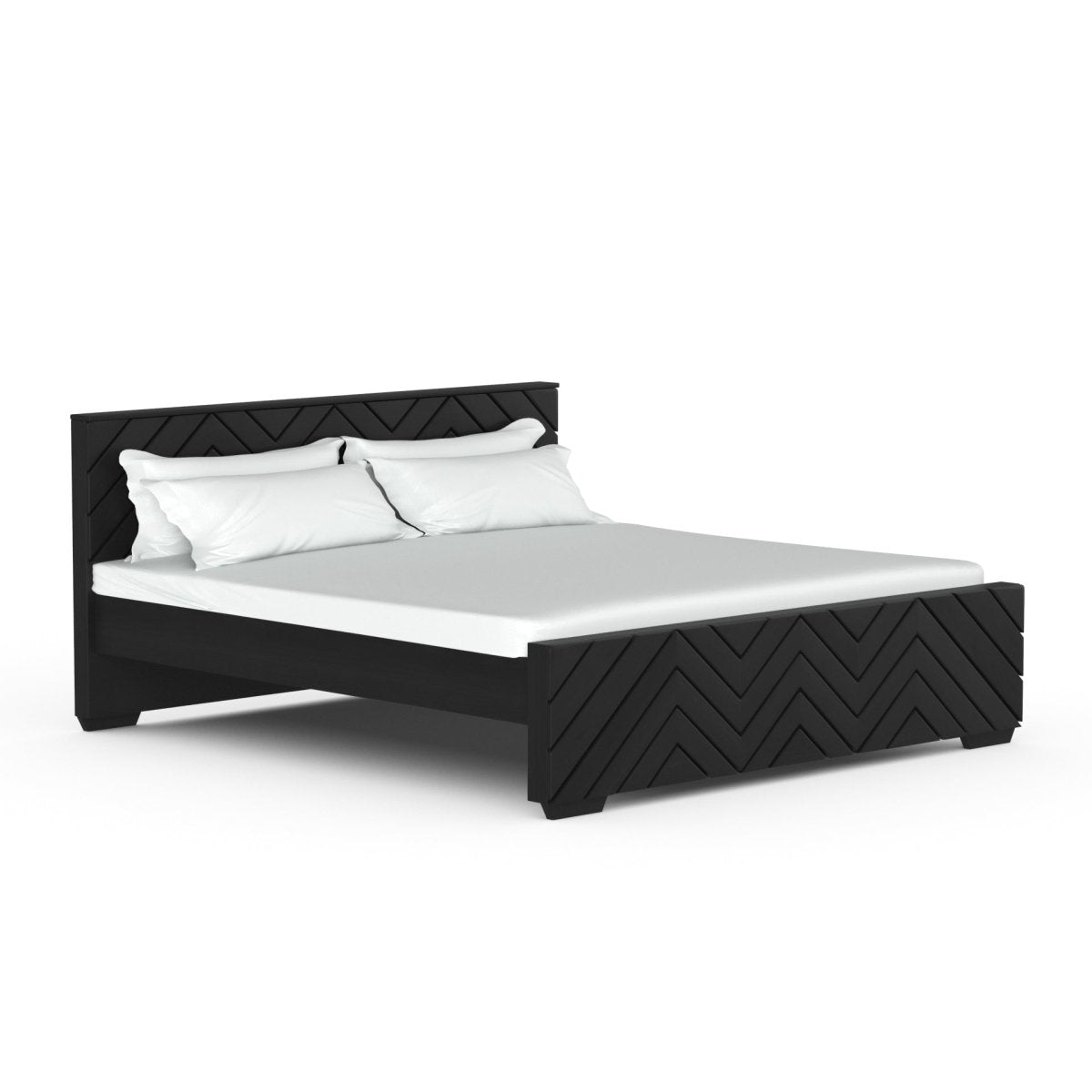 Solidwood Zigzag Series Bed - Sekar Lifestyle