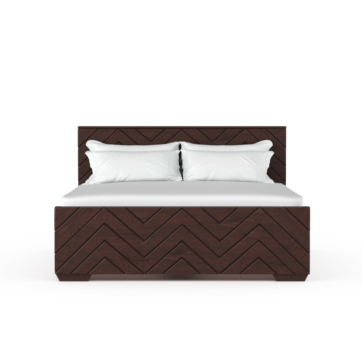 Solidwood Zigzag Series Bed - Sekar Lifestyle