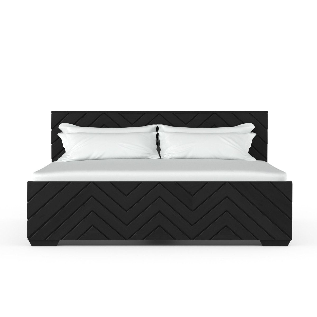 Solidwood Zigzag Series Bed - Sekar Lifestyle