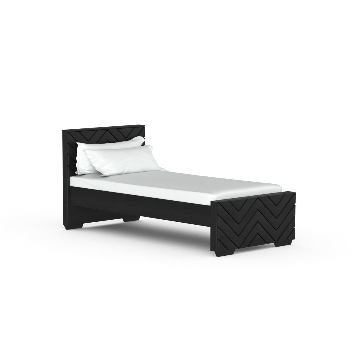 Solidwood Zigzag Series Bed - Sekar Lifestyle