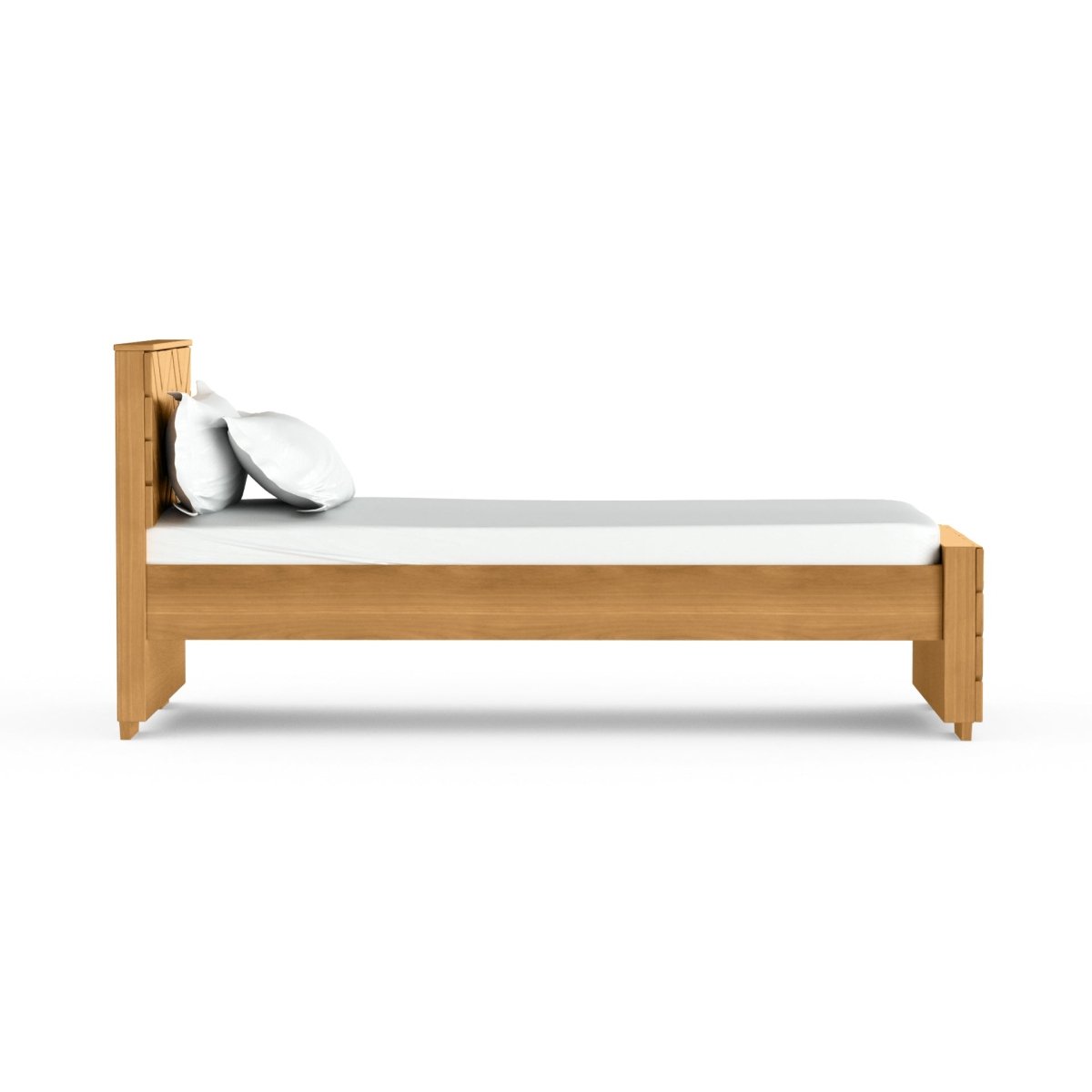 Solidwood Zigzag Series Bed - Sekar Lifestyle