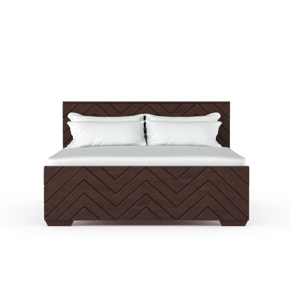 Solidwood Zigzag Series Bed - Sekar Lifestyle