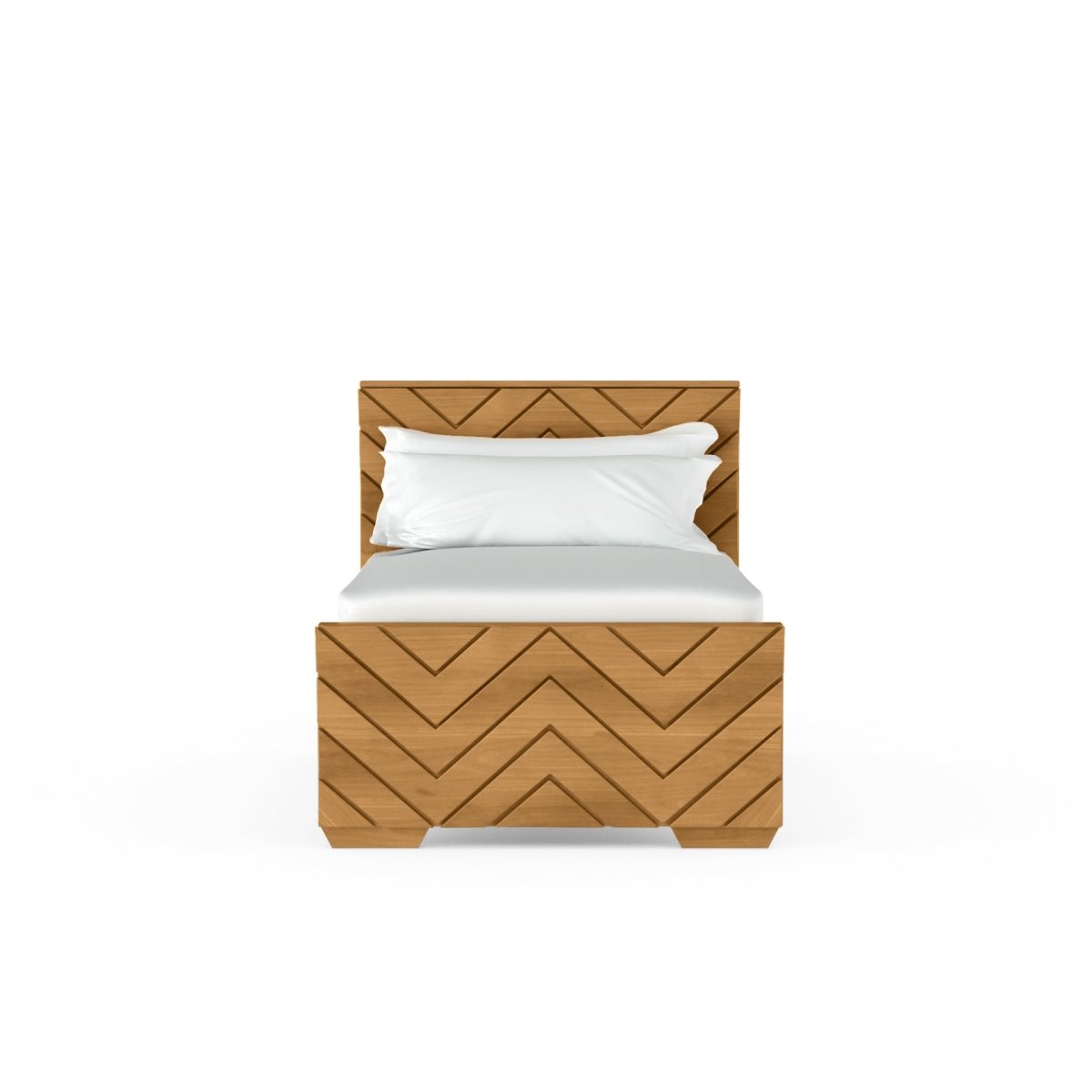 Solidwood Zigzag Series Bed - Sekar Lifestyle