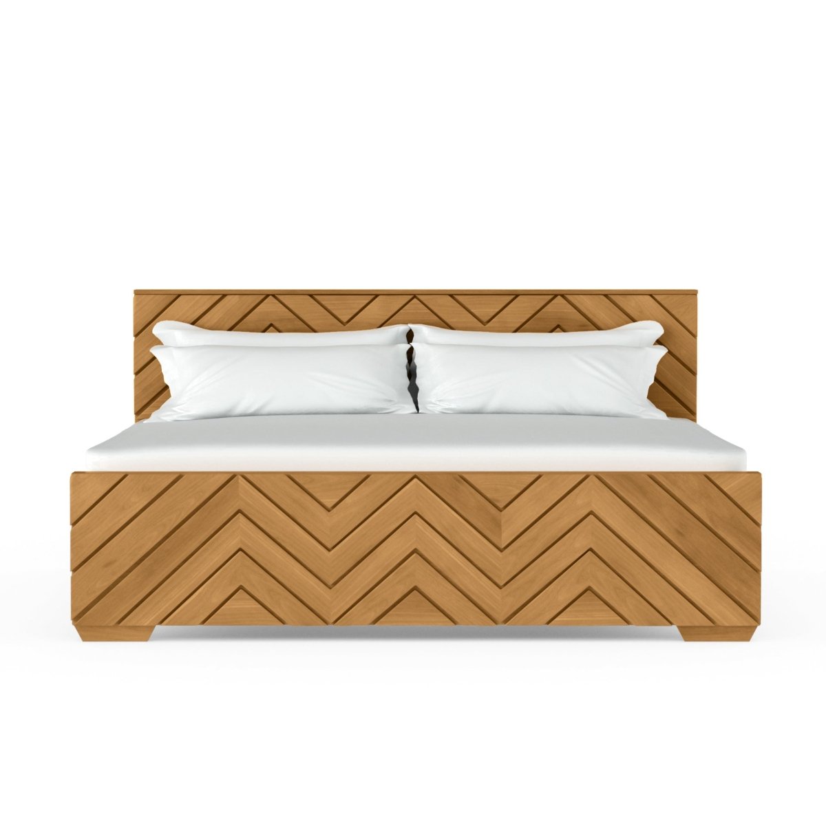 Solidwood Zigzag Series Bed - Sekar Lifestyle