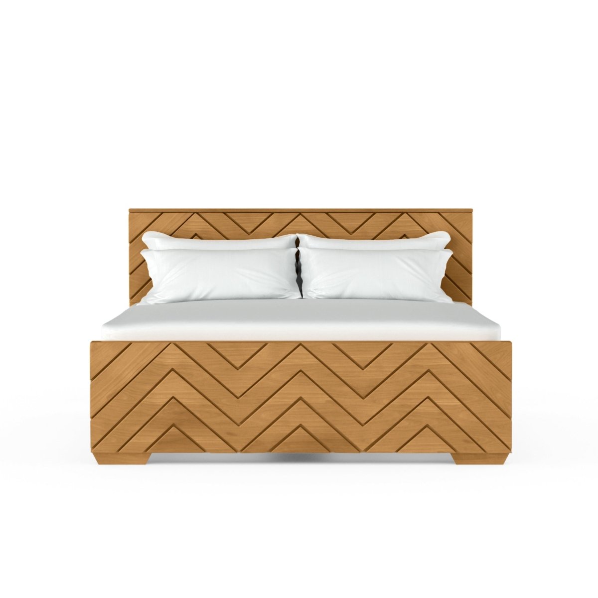 Solidwood Zigzag Series Bed - Sekar Lifestyle