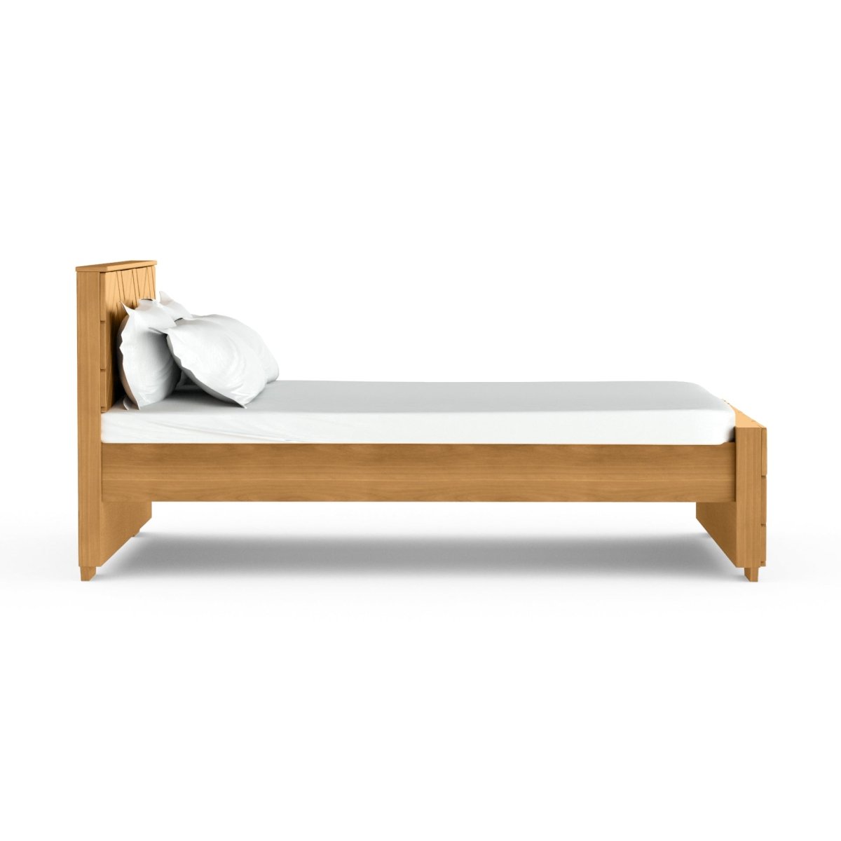 Solidwood Zigzag Series Bed - Sekar Lifestyle