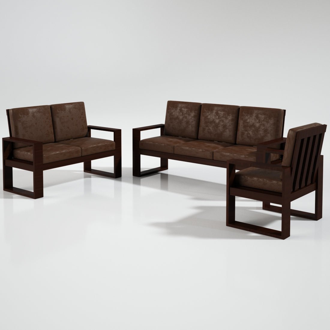 Teak Wood Classic Series Sofa Set - Sekar Lifestyle