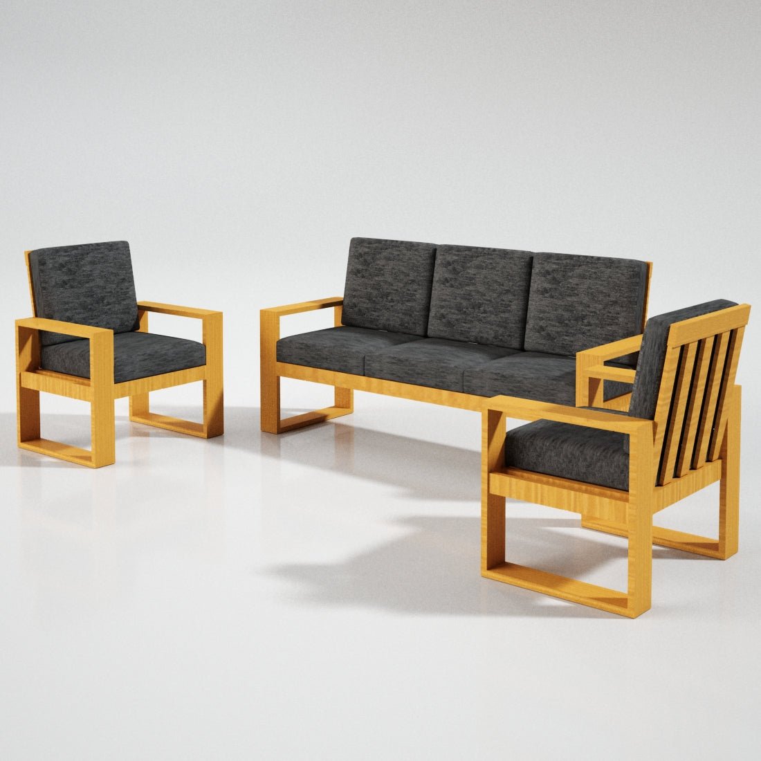 Teak Wood Classic Series Sofa Set - Sekar Lifestyle