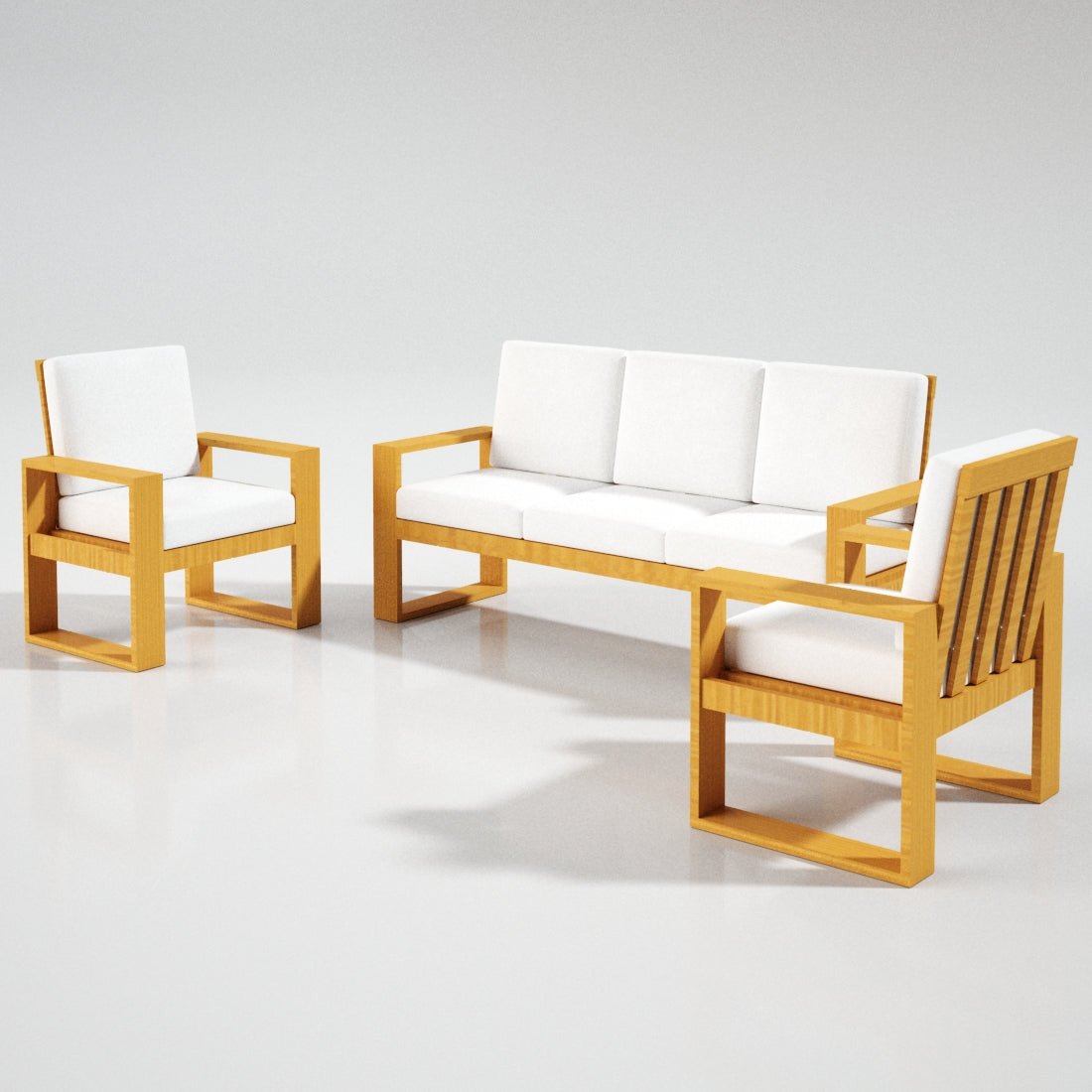 Teak Wood Classic Series Sofa Set - Sekar Lifestyle