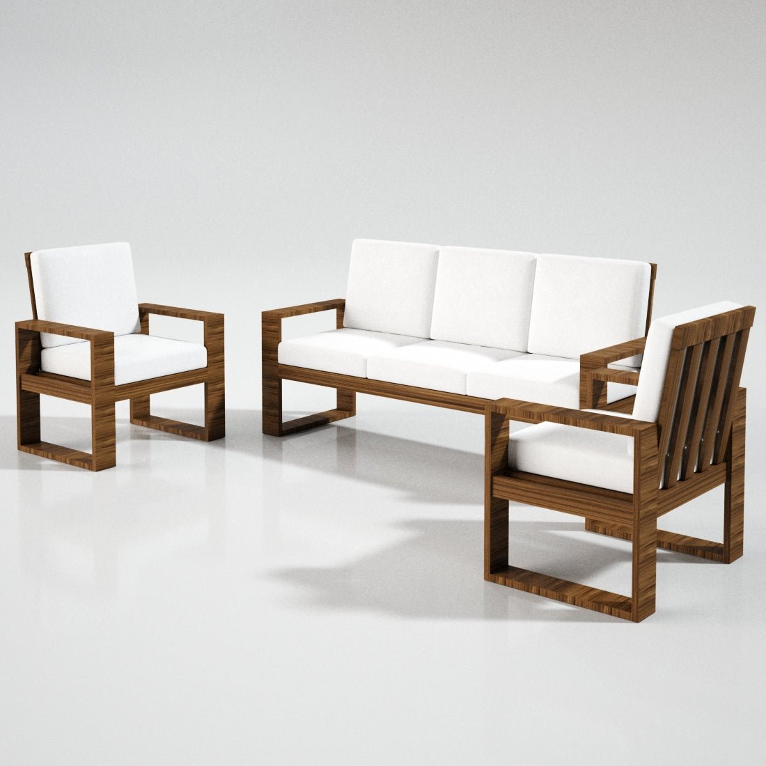 Teak Wood Classic Series Sofa Set - Sekar Lifestyle