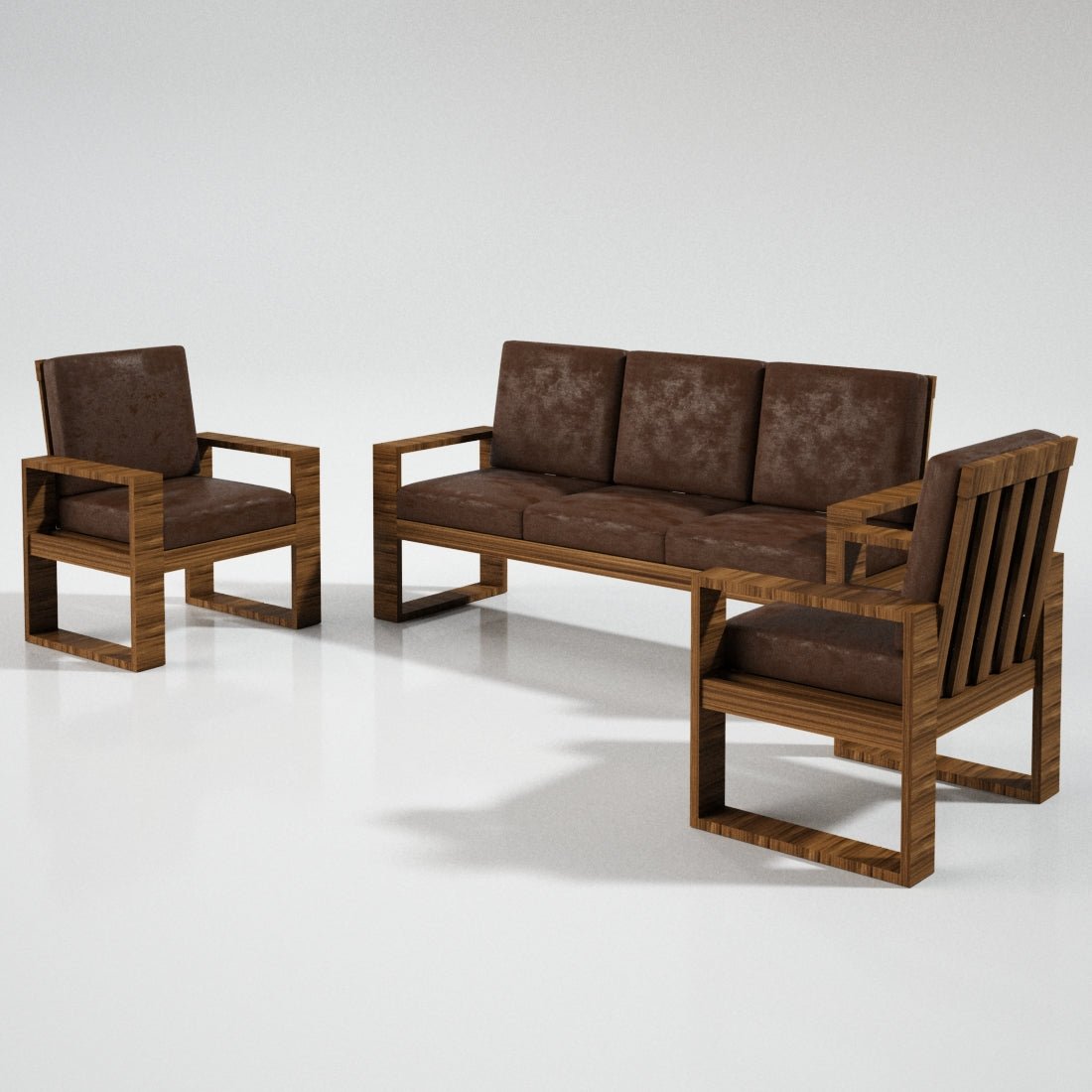 Teak Wood Classic Series Sofa Set - Sekar Lifestyle