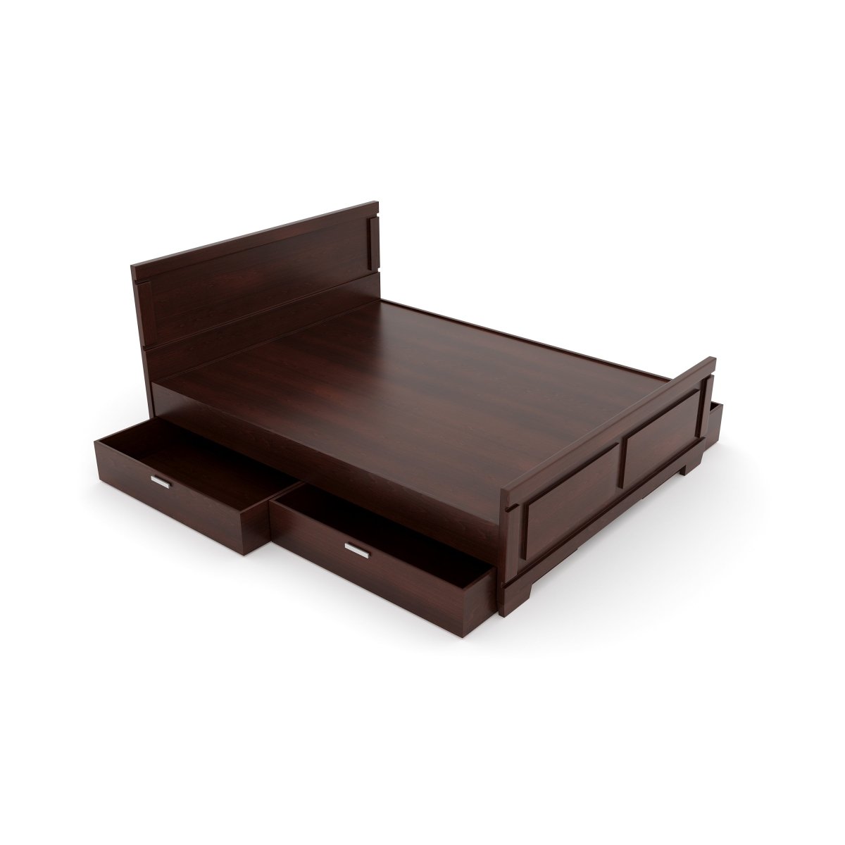 Teak Wood Rectangle Series Bed - Sekar Lifestyle