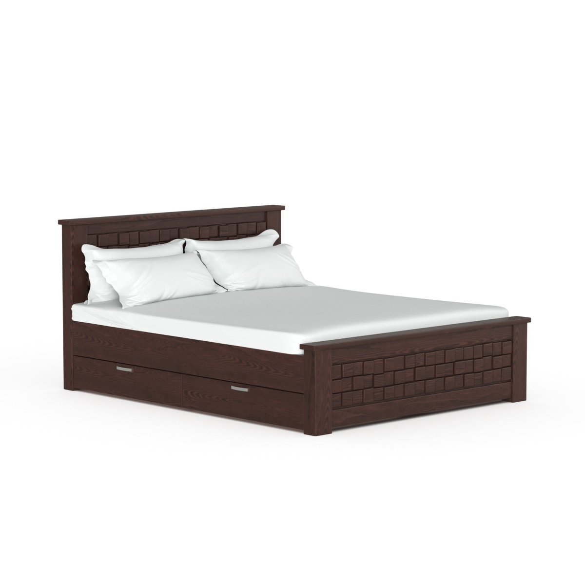 Teak Wood Slab Series Bed - Sekar Lifestyle
