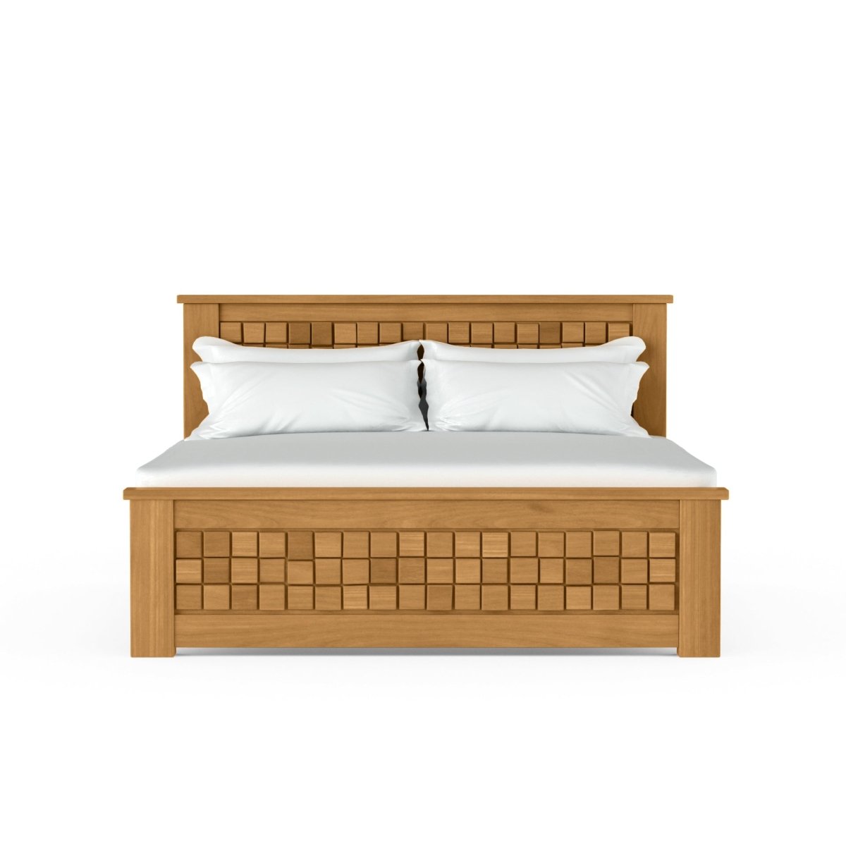 Teak Wood Slab Series Bed - Sekar Lifestyle