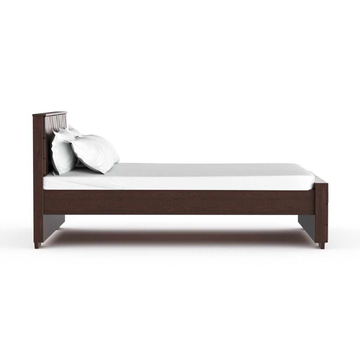 Teak Wood Zigzag Series Bed - Sekar Lifestyle